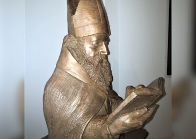 Busto in bronzo di S. Agostino